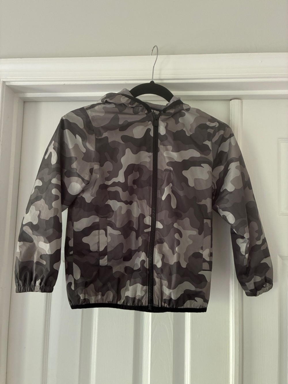 Lands' End Kids' Gray Camouflage Raincoat